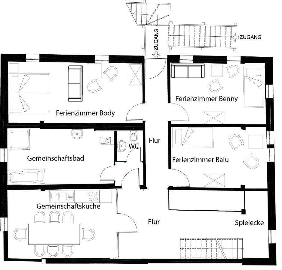 Pferdehof Am Burgsberg, Ferienzimmer, Monteurzimmer Seifhennersdorf Bagian luar foto