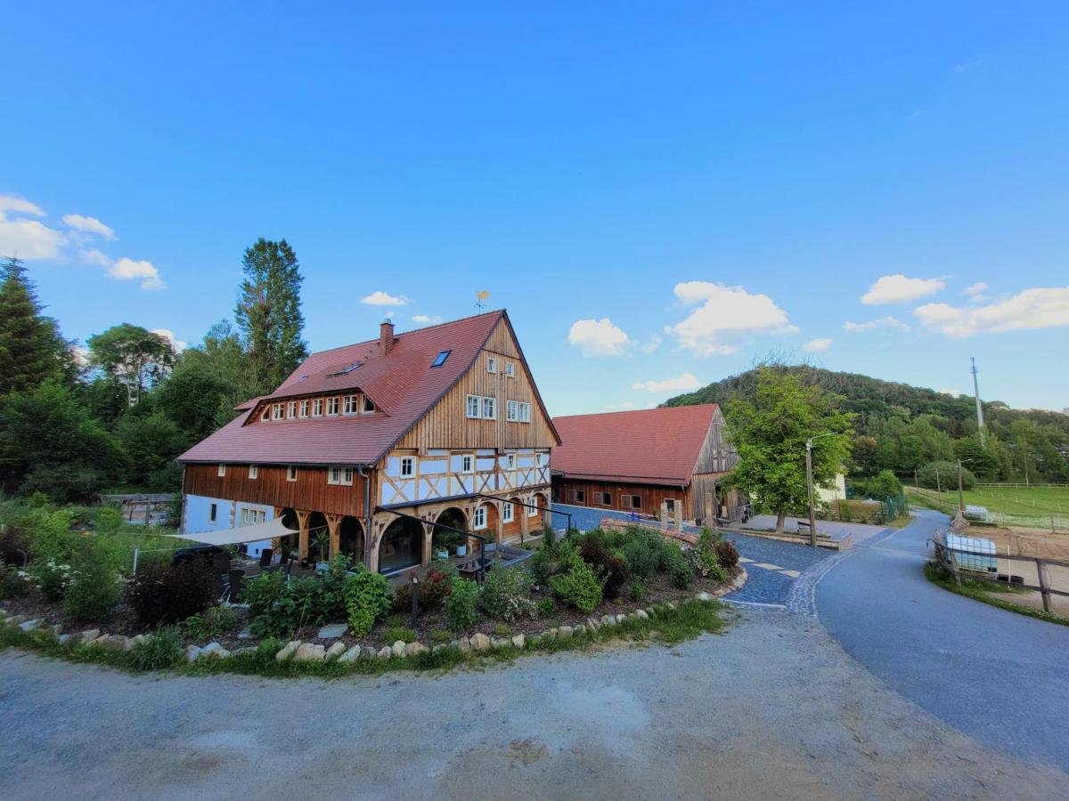 Pferdehof Am Burgsberg, Ferienzimmer, Monteurzimmer Seifhennersdorf Bagian luar foto